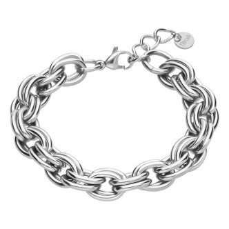 1 - Bracciale donna Stroili acciaio doppia maglia 1671124 lady code