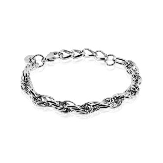 1 - Bracciale donna Stroili acciaio intreccio 1651682 lady code