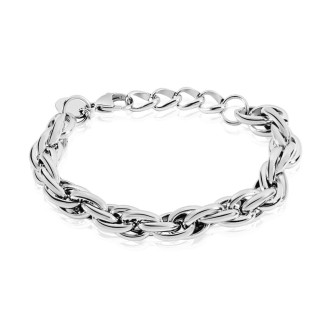 1 - Bracciale donna Stroili acciaio intreccio maglie 1651685 lady code