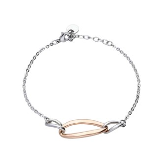 1 - Bracciale donna Stroili acciaio bicolore Fantasia 1666048 lady code