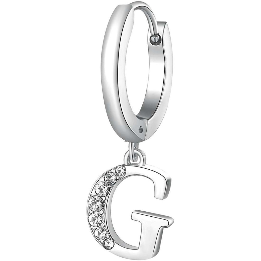 1 - Letter G Chakra Brosway earring BHKE063 in 316L steel with crystals