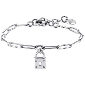 1 - Bracciale lucchetto Chant donna Brosway BAH51 acciaio 316L