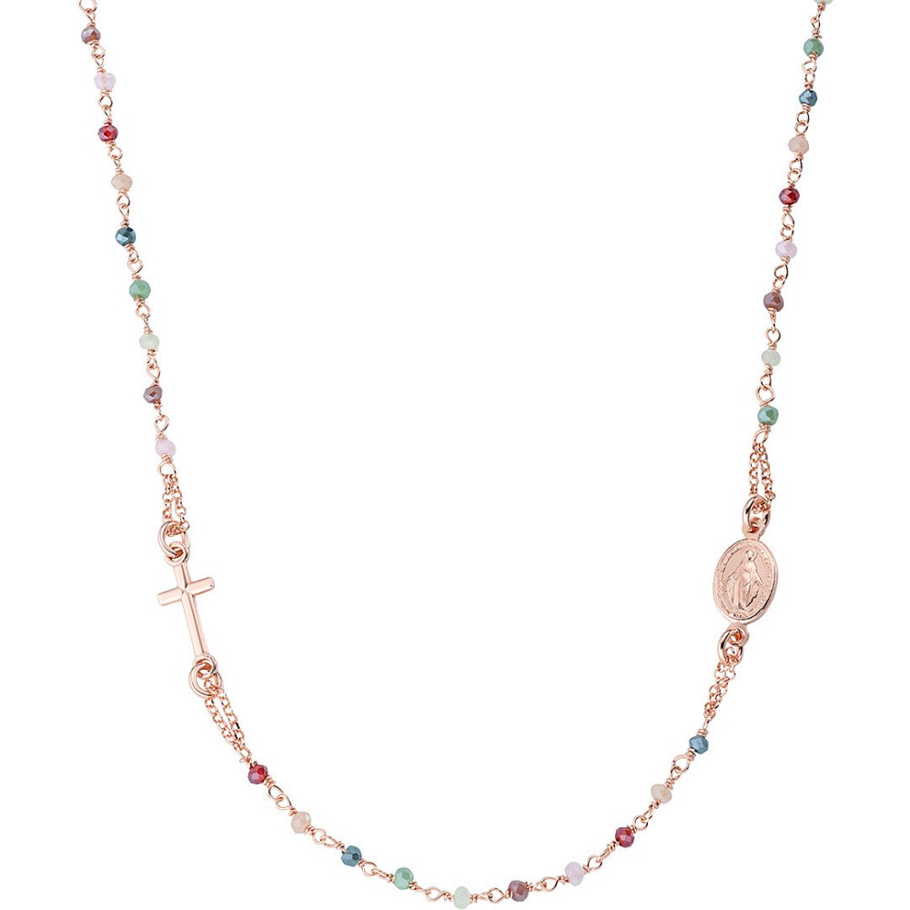 1 - Collana Rosario Multicolor Amen donna CRO25RMU3 Argento 925 rosato