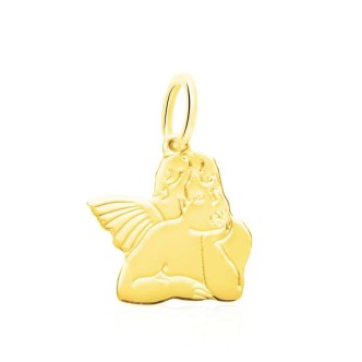 1 - Angel pendant with prayer Yellow Gold Stroili 1411710 Poeme