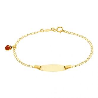 1 - Bracciale bimba targhetta con coccinella Oro Giallo Stroili 1415883