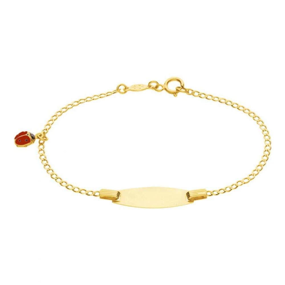 1 - Girl bracelet with yellow gold ladybug Stroili 1415883