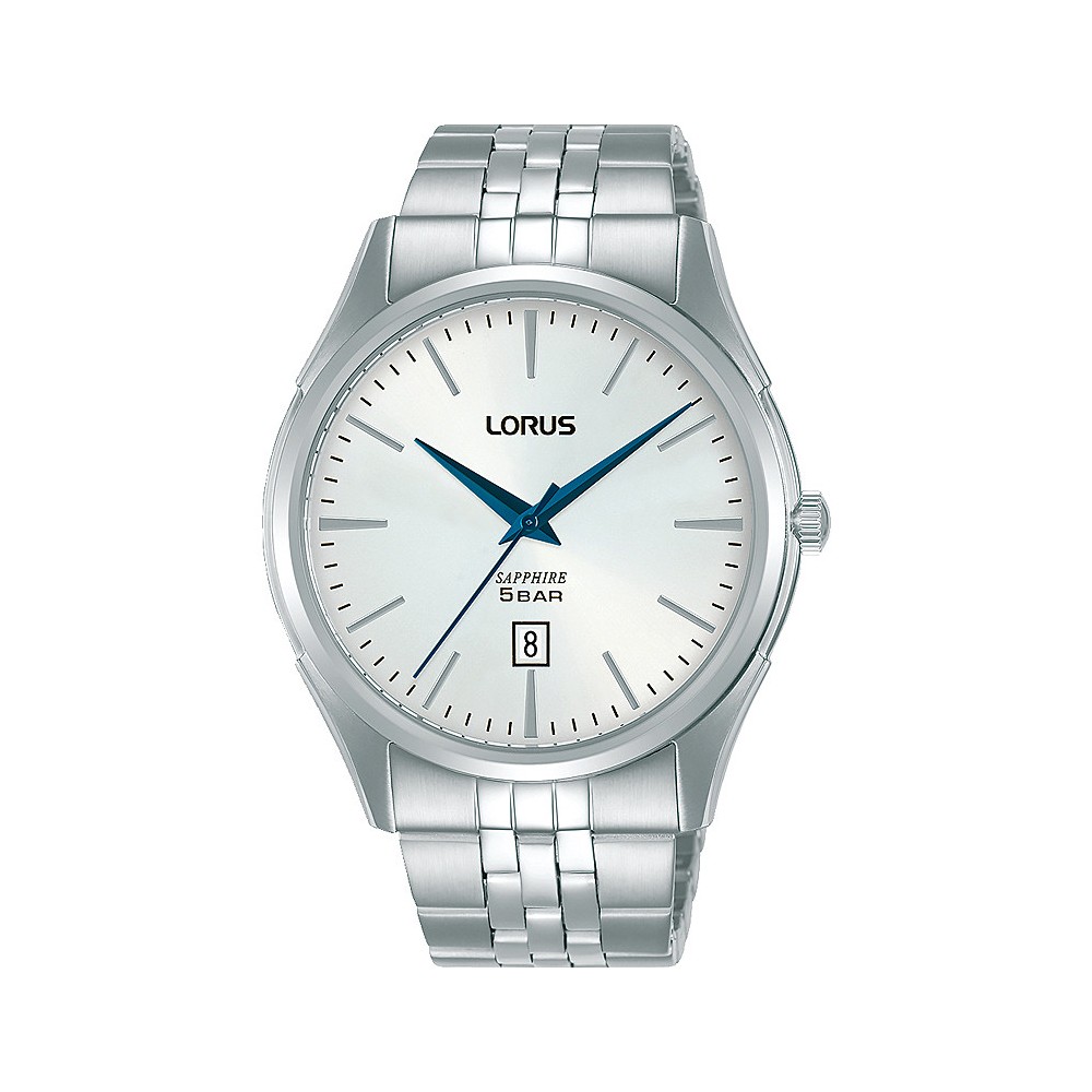 1 - Lorus Classic man time only watch steel rh943nx9 steel case