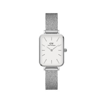 1 - Daniel Wellington women's watch rectangular silver DW00100438 Pressed Sterling steel