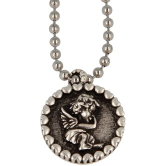 1 - Necklace Pietro Ferrante CA3645 pendant with little angel in bronze Pesky collection