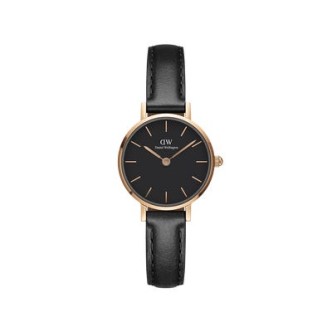 1 - Daniel Wellington women's watch black DW00100444 Petite Sheffield leather