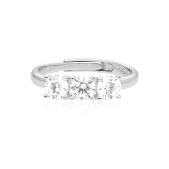 1 - Trilogy ring zircons Mabina woman 523176 Silver 925