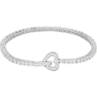 1 - Mabina woman bracelet 533018 / M silver heart zircons