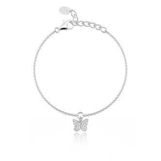 1 - Mabina woman butterfly bracelet 533307 925 silver with zircons