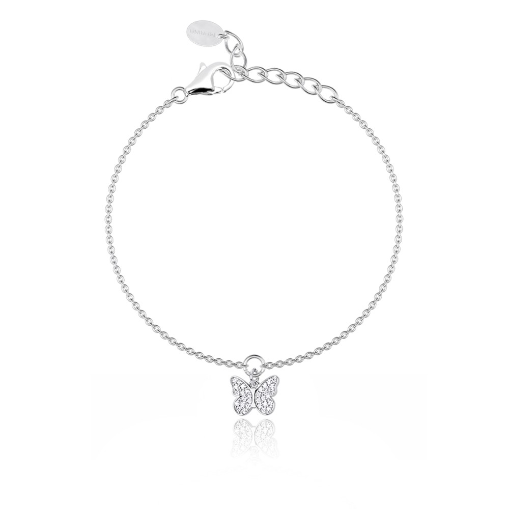 1 - Mabina woman butterfly bracelet 533307 925 silver with zircons