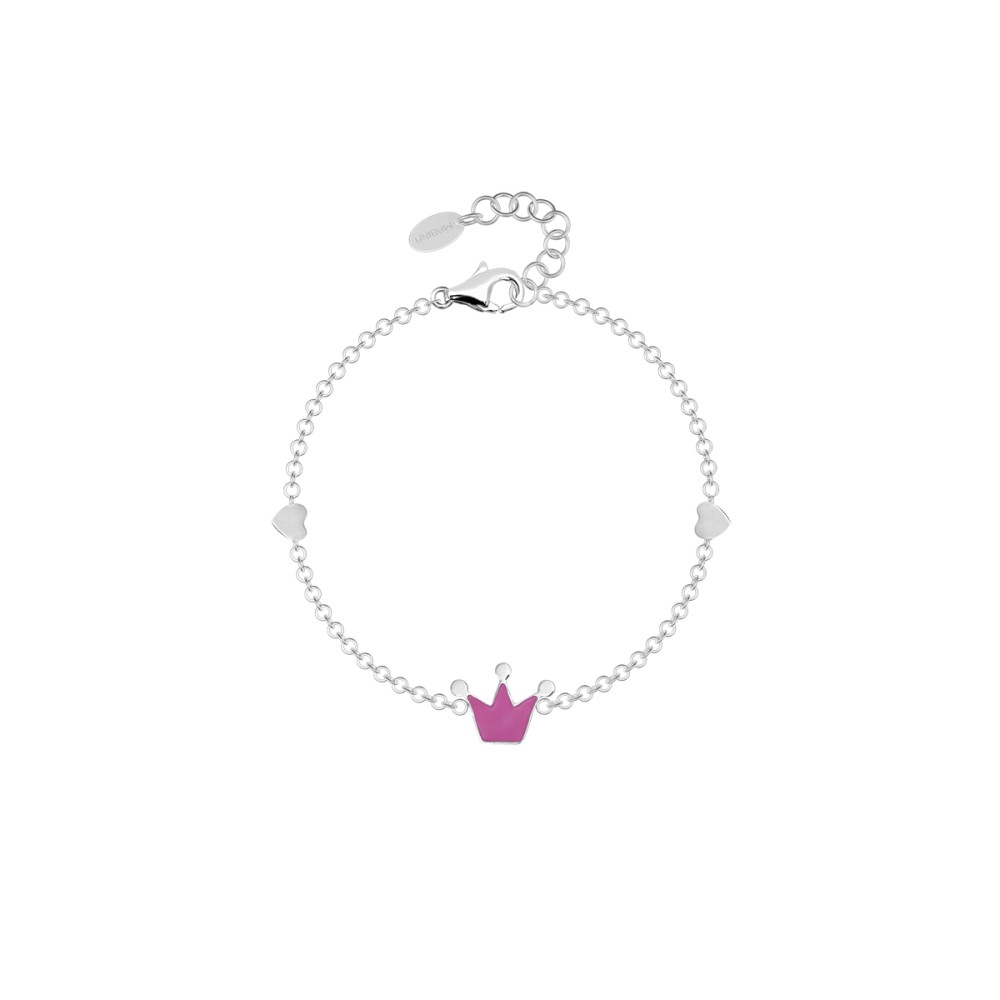 1 - Pink crown girl bracelet Mabina Silver 925 533398