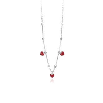 1 - Collana cuori rossi donna Mabina Argento 925 553359