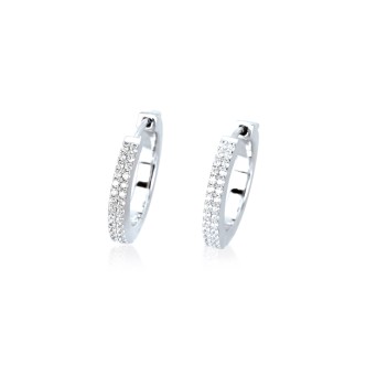 1 - Woman earrings Mabina silver zircons 563137