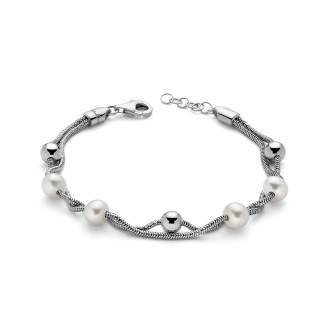 1 - Bracciale Miluna donna Argento 925 con perle bianche PBR3199