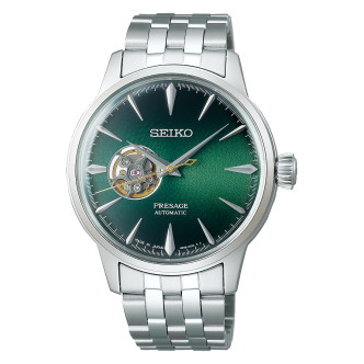 1 - Seiko Presage Automatic Green Men's Watch SSA441J1 Visible Movement