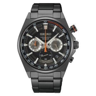 1 - Seiko Chronograph men's watch gray SSB399P1 steel