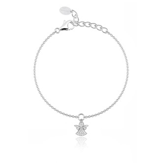 1 - Mabina angel woman bracelet 925 silver with zircons 533269