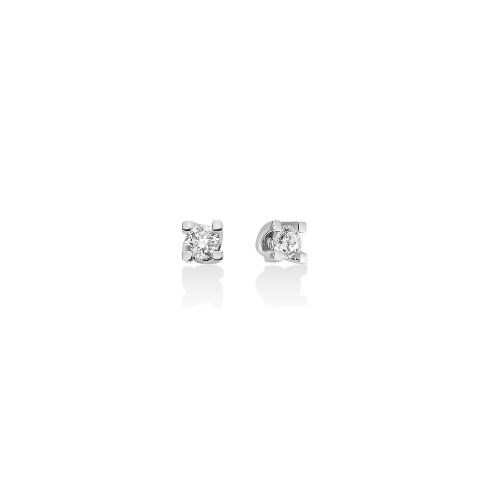 1 - Punto Luce Miluna White Gold women's earrings with diamonds ERD5068-030G7