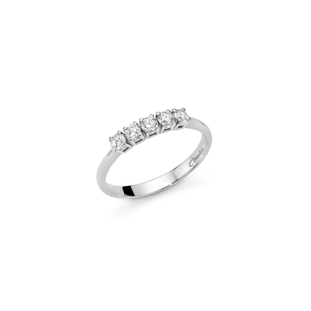 1 - Woman ring with diamonds White Gold Miluna LID3228-035G7