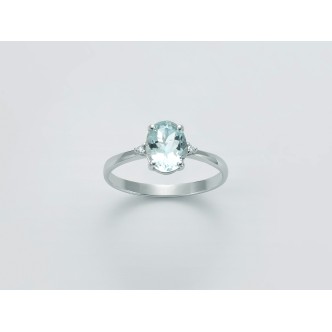 1 - Miluna White Gold Aquamarine woman ring with diamonds LID3427