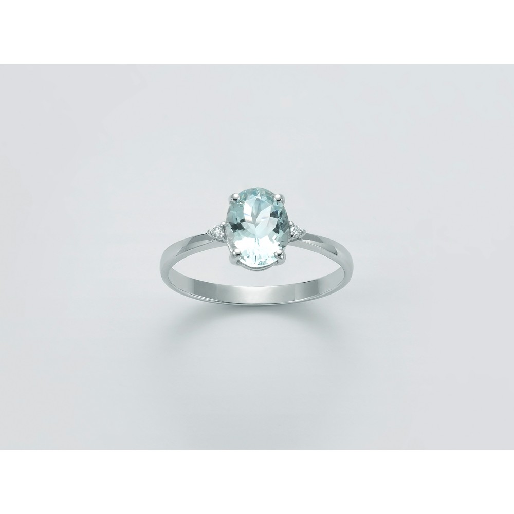 1 - Miluna White Gold Aquamarine woman ring with diamonds LID3427