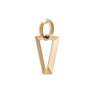 1 - Valentina Ferragni golden earring 925 silver with zircons DVF-OR-LU1 Uali Gold