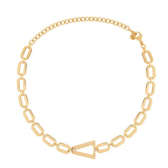 1 - Valentina Ferragni golden necklace 925 Silver DVF-BR-01 Nina Gold