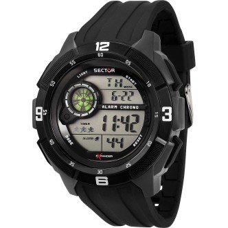 1 - Orologio uomo digitale Sector nero EX-04 silicone R3251535001