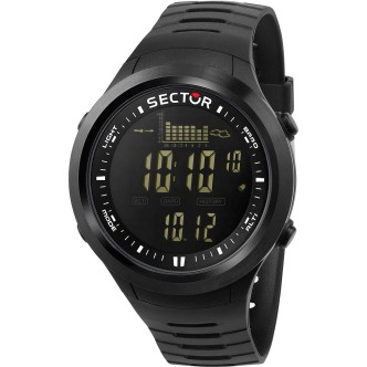 1 - Orologio uomo digitale Sector nero EX-30 silicone R3251542001