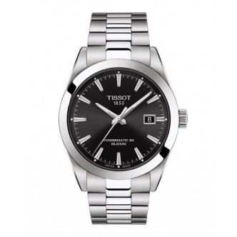 1 - Tissot Gentleman Powermatic Silicium black automatic men's watch T127.407.11.041.00