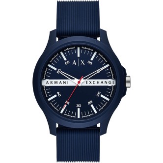 1 - Armani Exchange man time only watch blue AX2421 Nylon and silicone