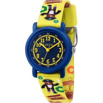 1 - Watch only time child captain hook Kikou Cartoon yellow Nylon R4551104002