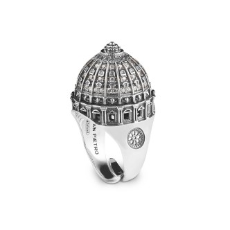 1 - Anello donna Cupola San Pietro Ellius Argento 925 R197/14/RV/PB mis. 14