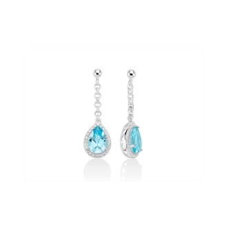 1 - Miluna earrings Blue topaz Silver 925 The Gems of Heaven ERD2548