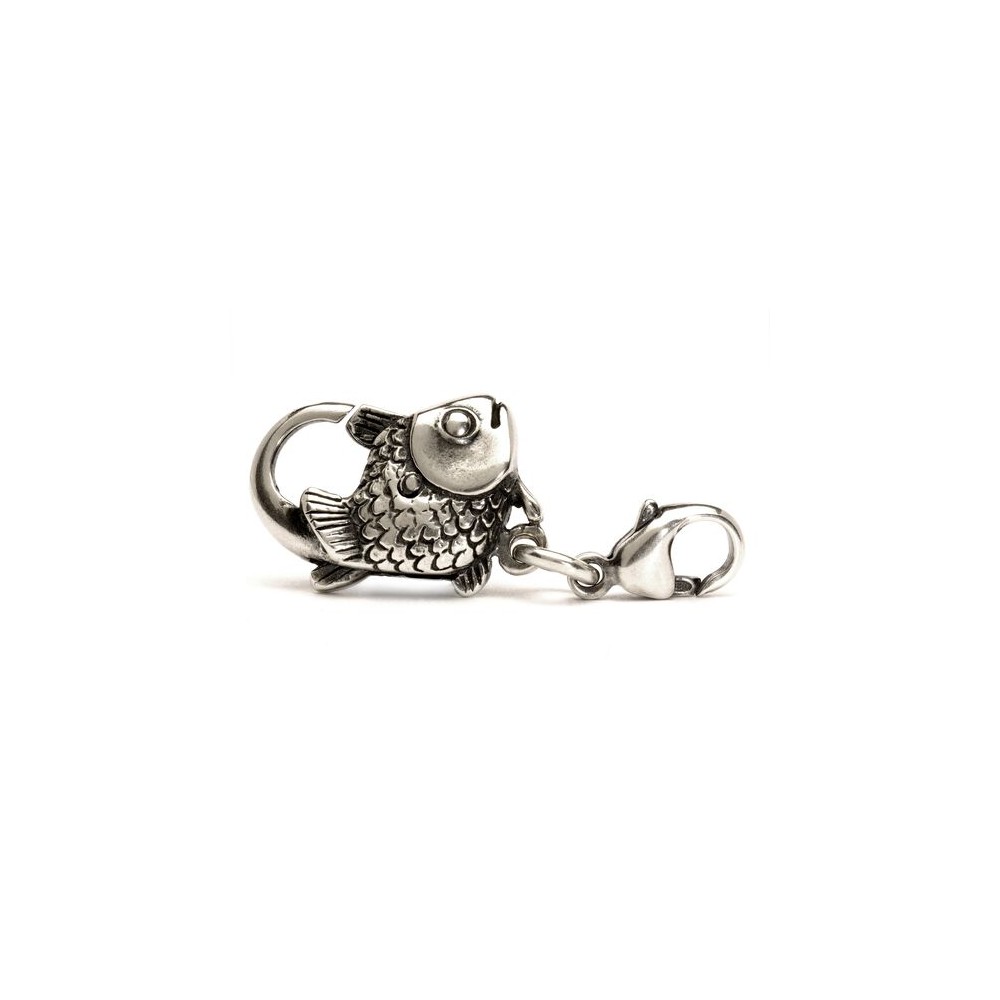 1 - Large Trollbeads Fish Clasp TAGLO-00002 Silver