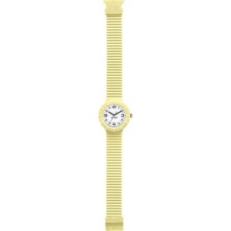 1 - Hip Hop yellow time only watch HWU0434 silicone Numbers collection