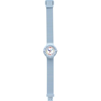 1 - Blue Hip Hop time only watch HWU0464 silicone Numbers collection