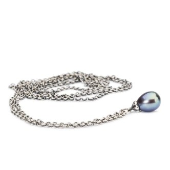 1 - Collana Trollbeads Argento con Perla Pavone 90 cm TAGFA-00059