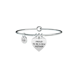 1 - Kidult bracelet 731369 steel 316L heart pendant with crystals collection Special Moments