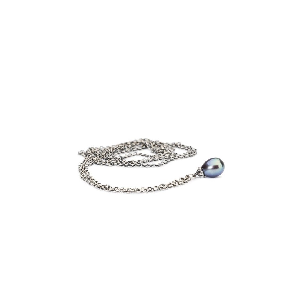 1 - Collana Trollbeads Argento con Perla Pavone 100 cm TAGFA-00060