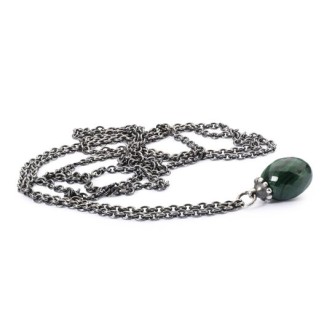 1 - Collana Malachite Trollbeads Argento 90 cm TAGFA-00037