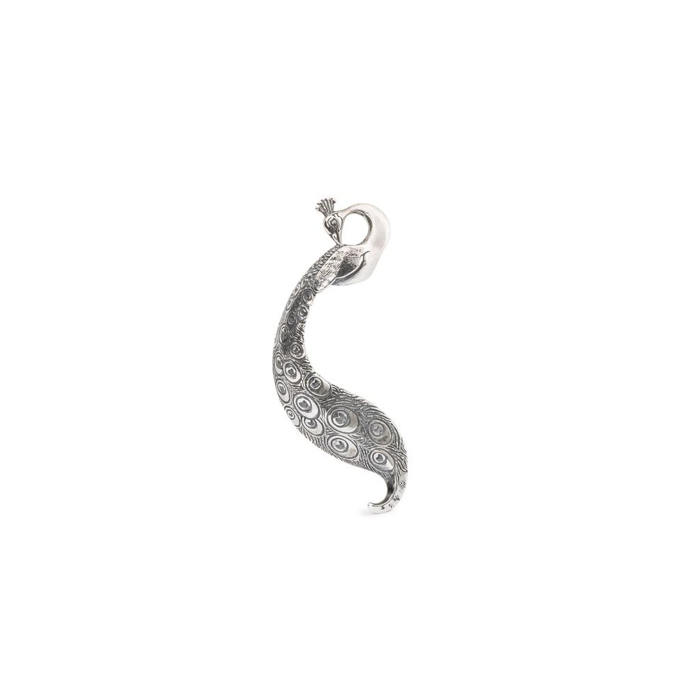 1 - Trollbeads Silver Peacock Pendant TAGPE-00069