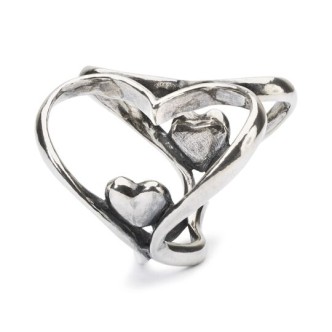 1 - Heart to Heart Pendant Trollbeads Silver TAGPE-00071