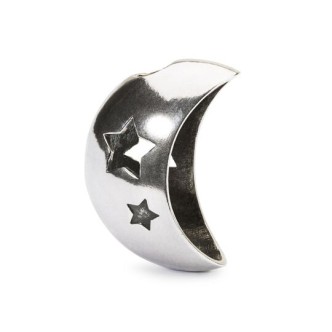 1 - Trollbeads Silver Moon and Stars Pendant TAGPE-00076