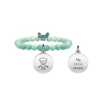 1 - Kidult 231568 bracelet in 316L steel and Amazonite pendant with boy Family collection