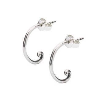 1 - Giravolta Trollbeads Silver Hoop Earrings TAGEA-00098